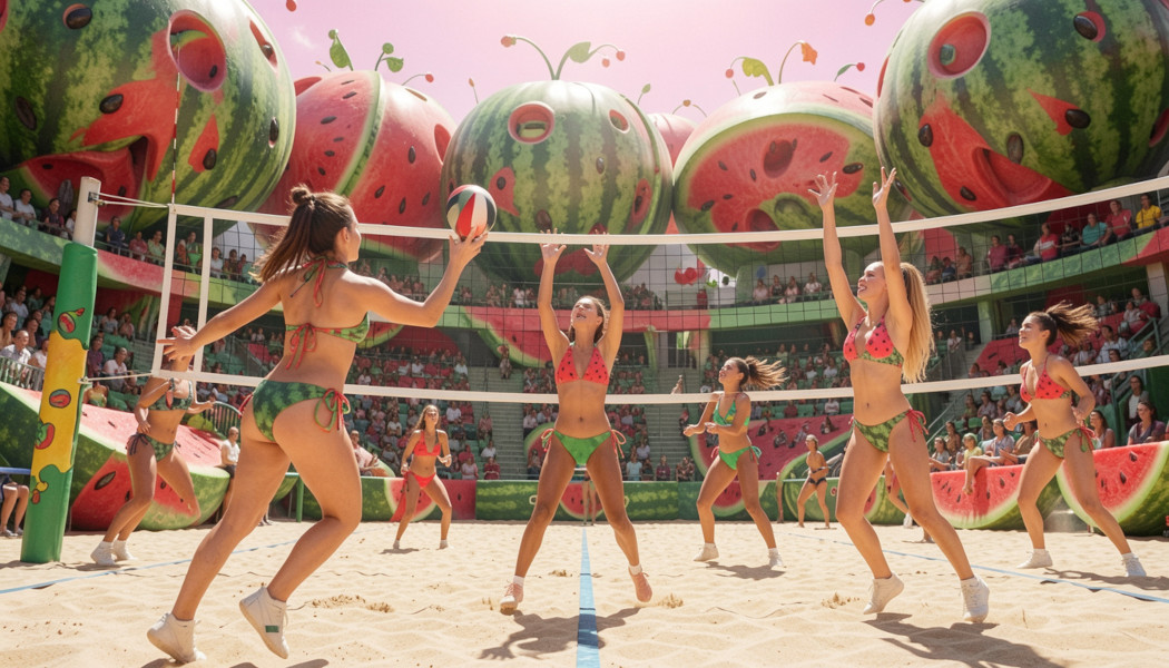 watermelon volleyball